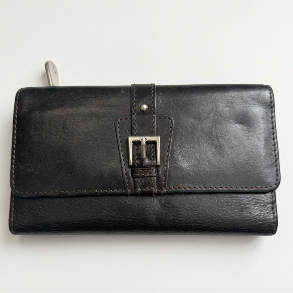 Etienne Aigner Black and Silver Wallet
